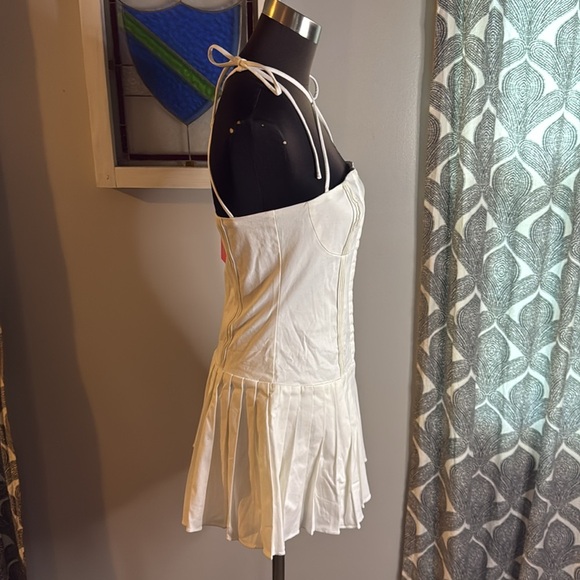 Edikted Corseted Pleated Mini Dress SZ Small - Picture 7 of 12